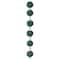 Perles rondes en argile pavées vert foncé de 10 mm de Bead Landing